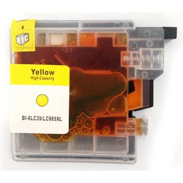 Huismerk Brother LC-985Y cartridge geel, Verzenden, Nieuw, Huismerk