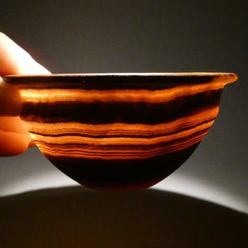 Oud-Egypte. Vaas, plaat en schotel. Ø 8,5 cm D. Middenrijk,