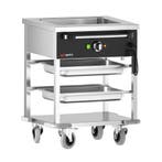 GGM Gastro | Bain-marie wagen - 1 kW - 1x GN 1/1 | TWBK100 |, Verzenden