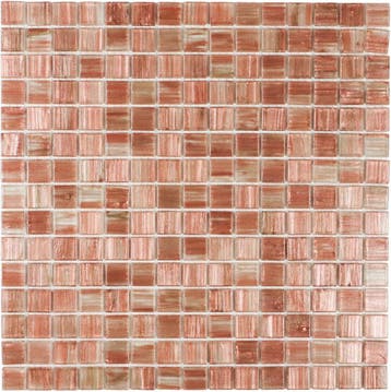 Wand & Vloer Mozaïek Tegels Factory Glas Rosé - Matje 32,., Nieuw, Ophalen of Verzenden, 20 tot 40 cm, 10 m² of meer