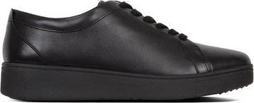 FitFlop - maat 41- Leren Rally Sneakers - Sneakers - ZWART, Verzenden, Nieuw