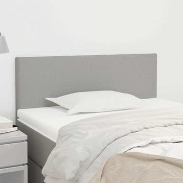 Bedpaneel 100cm stof lichtgrijs | retourdeal 33% korting, Eenpersoons, Klassiek, Ophalen of Verzenden, Zo goed als nieuw