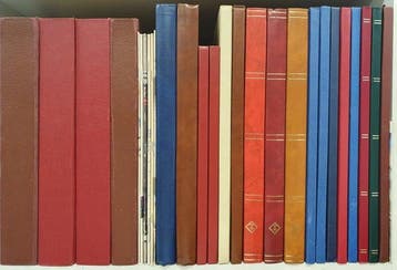Wereld - Collectie in 21 albums & stockboeken en los, Gestempeld