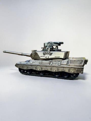 Japanese XL Leopard 1 Battle Tank Table Lighter – 1960s -, Nieuw