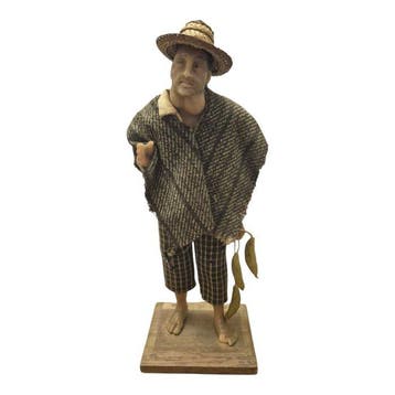 Rafael Ramirez - Beeldje - Contadino con cappello e banane -, Antiek en Kunst