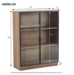 Zwarte Glazen Vitrinekast met LED – Moderne Displaykast, Verzenden, Nieuw