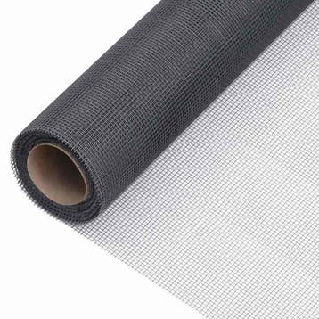 vidaXL Gaas 80x1000 cm glasvezel grijs, Verzenden, Nieuw, Overige materialen