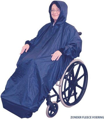Aidapt rolstoel regenjas met mouwen - 100% waterdicht, Diversen, Rolstoelen, Verzenden, Nieuw