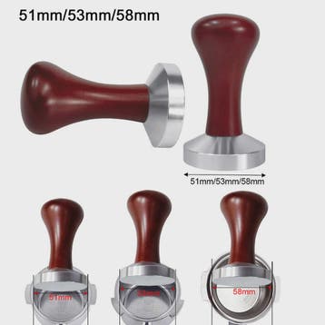 Professionele Espresso Tamper met Houten Handvat - 51mm, 53m, Verzenden, Nieuw