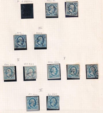 Nederland 1852 - Interessant! Grenscorrecties en NVPH 1, Gestempeld