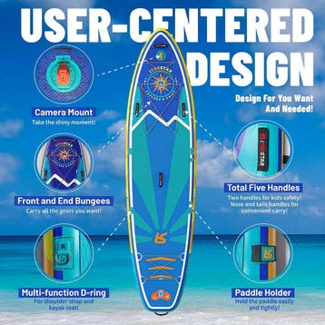 iTAOSTAR Journey Opblaasbaar stand-up paddleboard met zittin, Verzenden, Zo goed als nieuw