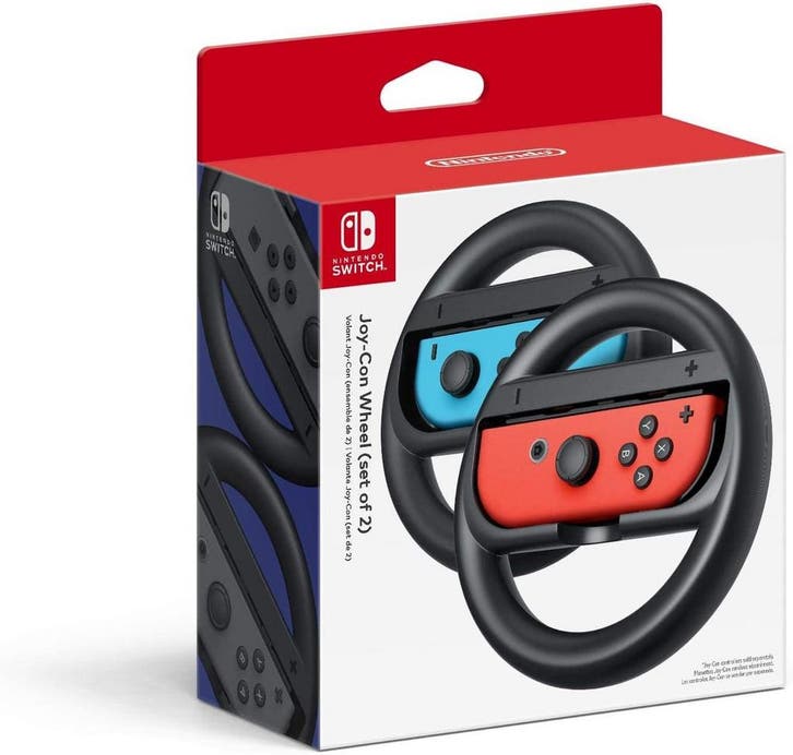 Nintendo Switch Joy-Con Wheels (Pair) - Zwart, Spelcomputers en Games, Spelcomputers | Nintendo Consoles | Accessoires, Zo goed als nieuw