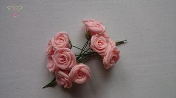 Mini Foam Roos Peach Roze 2 cm Bundel, Ophalen of Verzenden, Nieuw