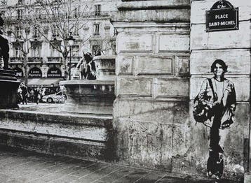 Blek Le Rat & Shepard Fairey & Sybille Prou (Bleks wife) -