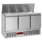 Gekoelde saladette met deksel 4x GN 1/1 - 150 mm + reserve 3, Verzenden, Nieuw in verpakking, Koelen en Vriezen
