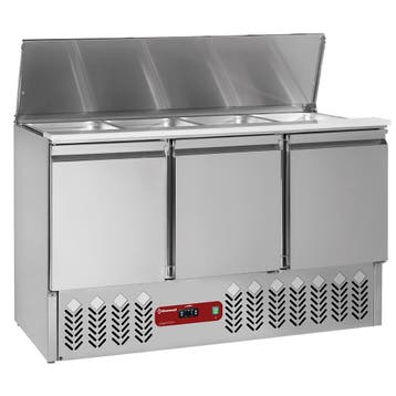 Gekoelde saladette met deksel 4x GN 1/1 - 150 mm + reserve 3, Verzenden, Nieuw in verpakking, Koelen en Vriezen
