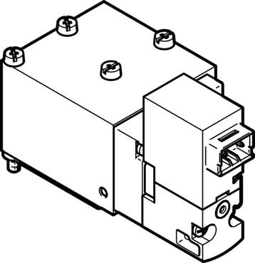 Festo 5/2 Monostabiele Lucht Magneetventiel Aansluitplaat, Verzenden, Nieuw