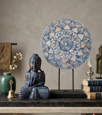 Decoratief ornament (2) - Oosterse handgesneden houten