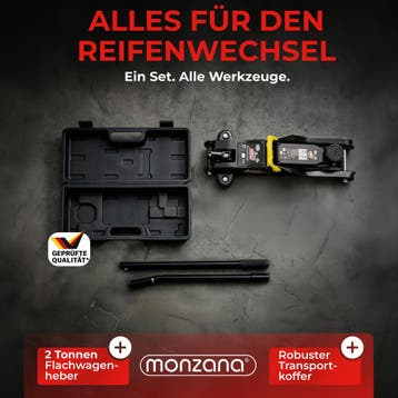 Autokrik Hydraulisch Zwart 52x20cm tot 2 ton (Auto-Fiets), Verzenden, Nieuw