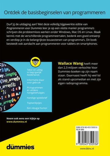 Programmeren voor Dummies / Voor Dummies 9789045350936, Verzenden, Gelezen, Wallace Wang