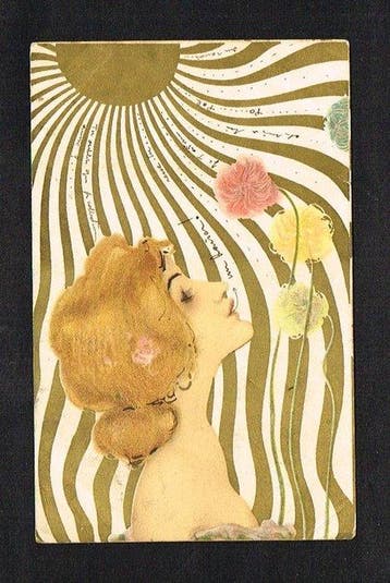 Raphaël Kirchner - Illustreerder - Art Nouveau - Postkaart, Gelopen
