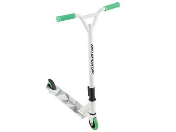 Veiling - Stuntstep Futuristisch in Wit Groen, Fietsen en Brommers, Nieuw