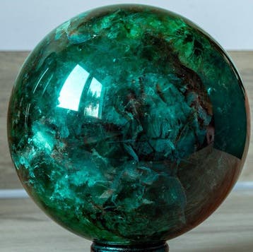 Fluoriet Fine polished green fluorite large Quality sphere -