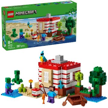 LEGO Minecraft bouwset TNT junglehu van €40,99 voor €29,94, Ophalen of Verzenden, Nieuw
