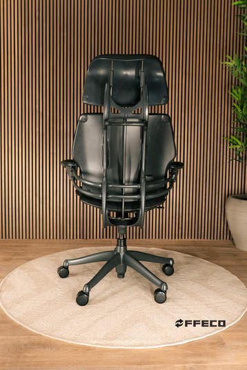 Refurbished Humanscale Freedom Met Hoofdsteun - Met Garantie, Verzenden, Zwart, Zo goed als nieuw, Bureaustoel