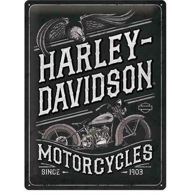 Harley-davidson reclamebord Motorcycles, Verzenden, Nieuw