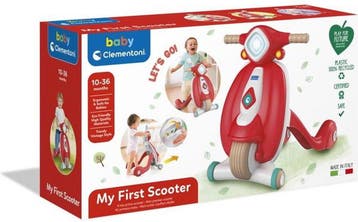 Baby Clementoni - Loopwagen Scooter, Looptrainer, 10-36, Kinderen en Baby's, Ophalen of Verzenden, Zo goed als nieuw