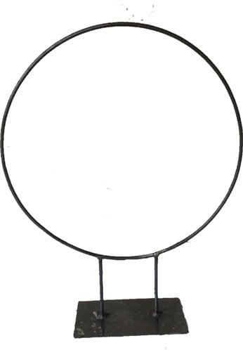 Metalen frame Zwaar Ring op dubbele poot platte plaat Ø40 cm, Hobby en Vrije tijd, Knutselen, Ophalen of Verzenden, Nieuw