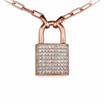 Hanger - 18 karaat Geel goud - 0.65ct. tw. Diamant, Sieraden, Tassen en Uiterlijk, Antieke sieraden