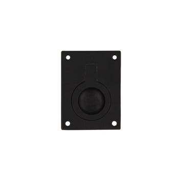 Intersteel Luikring rechthoekig 65x49mm - mat zwart, Verzenden, Nieuw