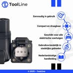ToolLine | Type 2 naar Schuko adapter | Type 2 naar 230 V, Verzenden, Nieuw, Laadkabel