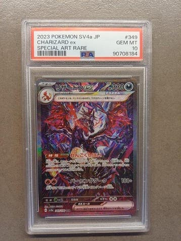 Pokémon - 1 Graded card - Charizard 349/190 Foil, Full art -, Nieuw