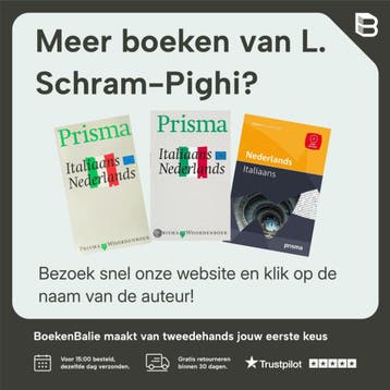 Prisma pocketwoordenboek Italiaans-Nederlands 9789000356515, Verzenden, Gelezen, L. Schram-Pighi