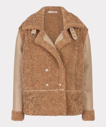 Jacket bonded PU sleeves - Maat 38 (Jassen, Dameskleding), Verzenden, Nieuw
