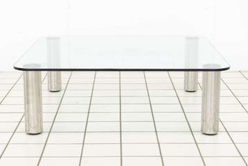 Glazen Salontafel door Marco Zanuso (1970s), Huis en Inrichting, Tafels | Salontafels, Ophalen of Verzenden, Nieuw