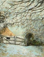 Rose Barbe (née en 1933) - Maison forestière, Antiek en Kunst, Kunst | Schilderijen | Klassiek