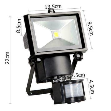 Solar LED breedstraler James I - Helder wit, Tuin en Terras, Buitenverlichting, Kunststof, Verzenden, Minder dan 50 watt, Overige typen