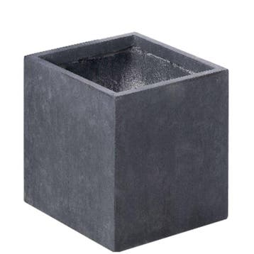 Plantenbak Fiberclay 40x40x40 cm Antraciet, Verzenden, Nieuw, Vierkant
