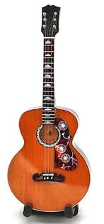 Baby miniatuur replica Gibson gitaar 15 cm - Elvis Presley, Verzamelen, Ophalen of Verzenden, Nieuw, Pop, Beeldje of Miniatuur