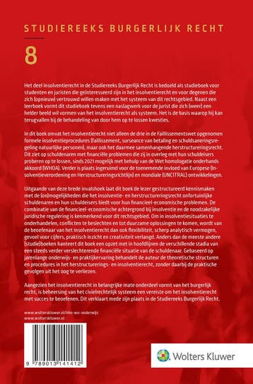Insolventierecht / Studiereeks burgerlijk recht / 8, Verzenden, Zo goed als nieuw, R.D. Vriesendorp
