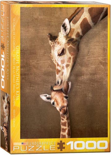 Giraffe Mothers Kiss Puzzel (1000 stukjes) | Eurographics -, Verzenden, Nieuw