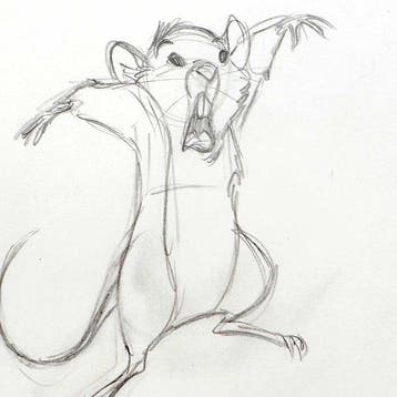 The Rescuers Down Under : Originele animatietekening - (Walt, Nieuw