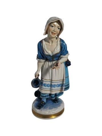 Algora - sculptuur, Mujer aguadora - 30 cm - Porselein