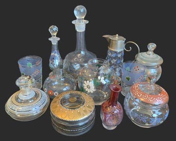 Vaas (12) - Glas - oude glasobjecten