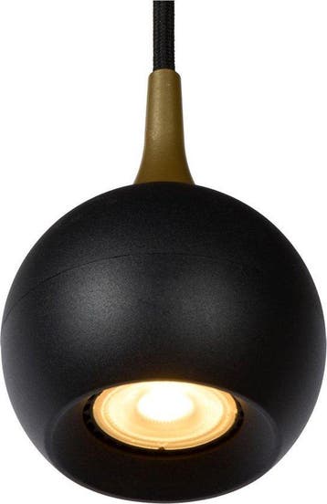 2dekans | Lucide FAVORI - Hanglamp - Ø 9 cm - 1xGU10 - Zwart, Huis en Inrichting, Lampen | Hanglampen, Ophalen of Verzenden, Zo goed als nieuw