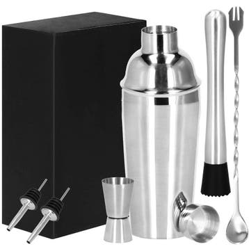 Cocktail Set | 6-Delige Cocktail Shaker Set | RVS | 750 ml, Huis en Inrichting, Ophalen of Verzenden, Nieuw
